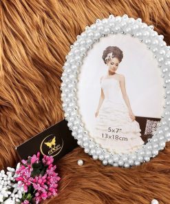 Khung ảnh để bàn ngọc trai tròn