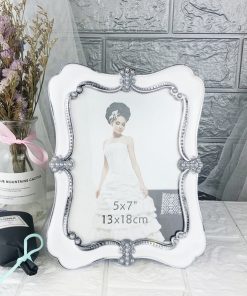 Khung ảnh để bàn viền thon mạ trai