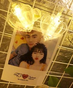 Kẹp đèn led hình tim 1m5