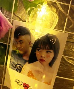 Kẹp đèn led hình tim 2m5