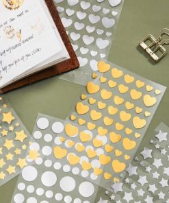 Sticker đơn giản nhũ kim