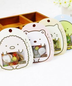 Bộ 50 sticker trong suốt dễ thương