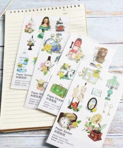 Sticker mờ phong cách Châu Âu Vintage